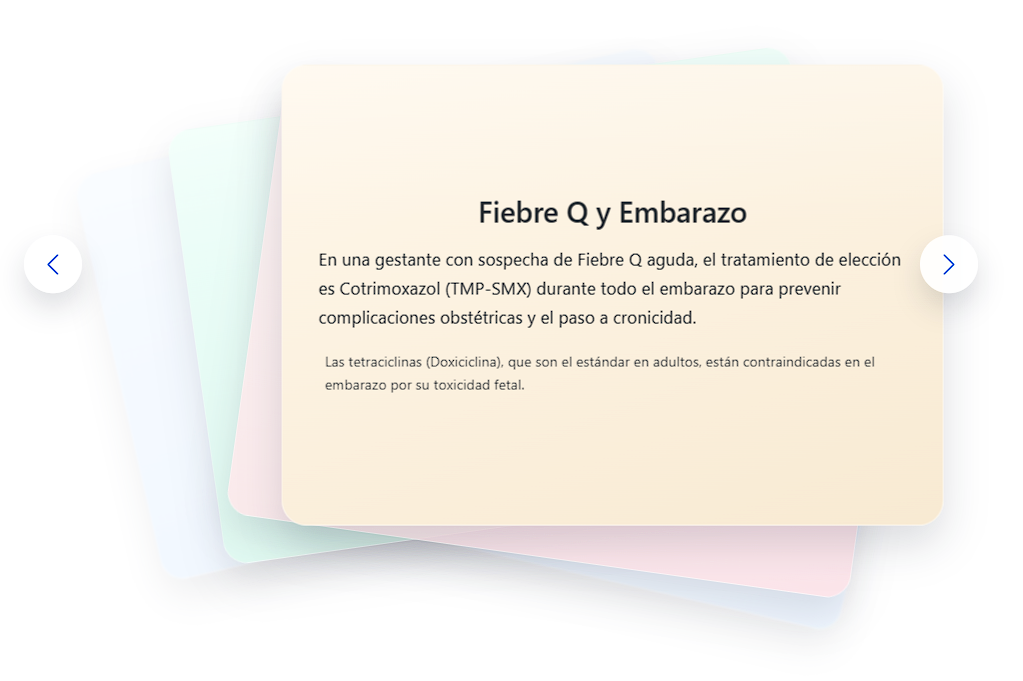Tarjeta de contenido clinico en Studara